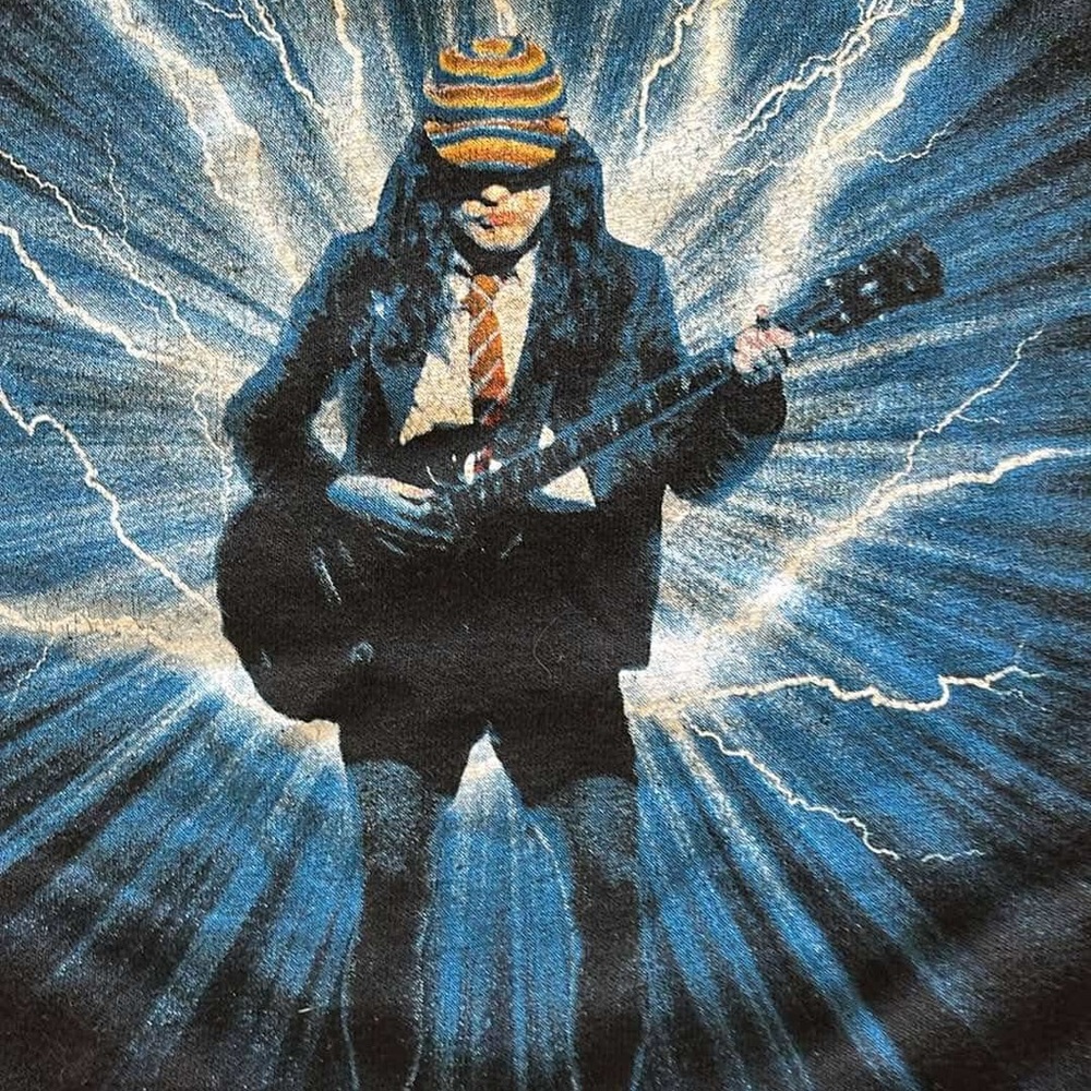 Graphic T-Shirt with Guitarist Design